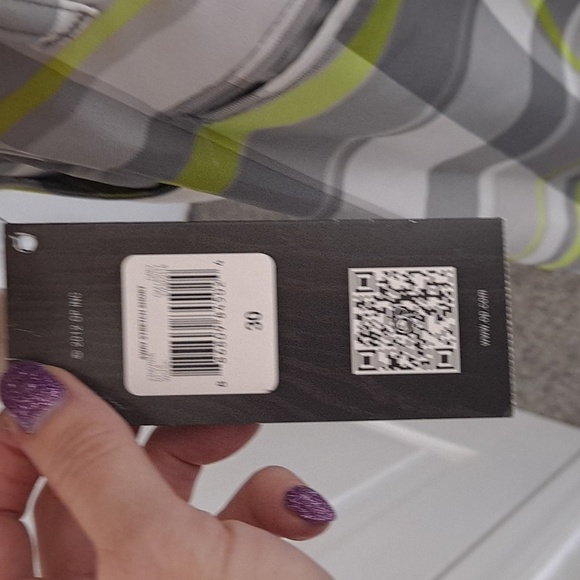 NWT OP Flex 4-Way Stretch Men's Swim  Shorts Grey/Lime/White Plaid with Pockets - Picture 11 of 12